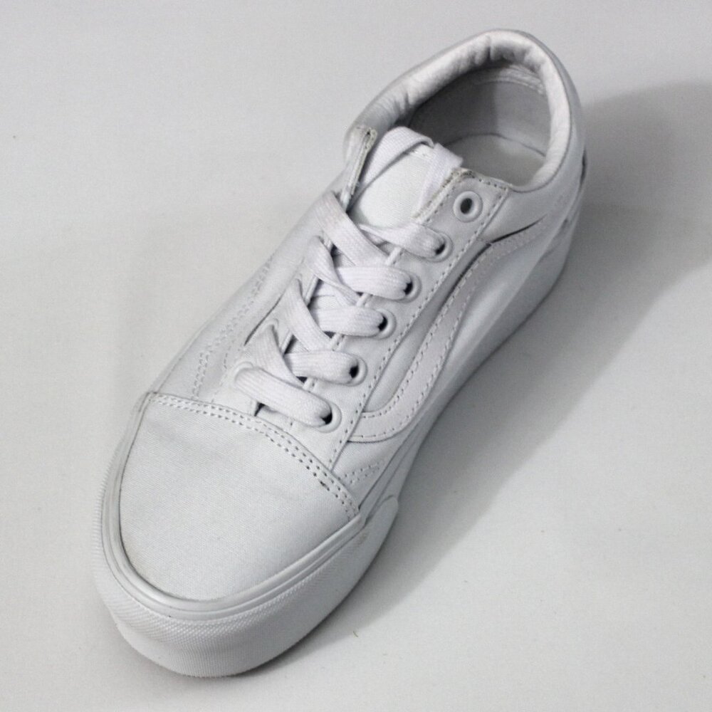 VANS OLD SKOOL STACKFORM TRUE WHITE SNEAKERS US WMN 7/ US MEN 5.5
